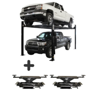 Atlas Garage PRO8000EXT-L 8,000 lb + RJ35 Sliding Jacks Combo 4-Post Lift